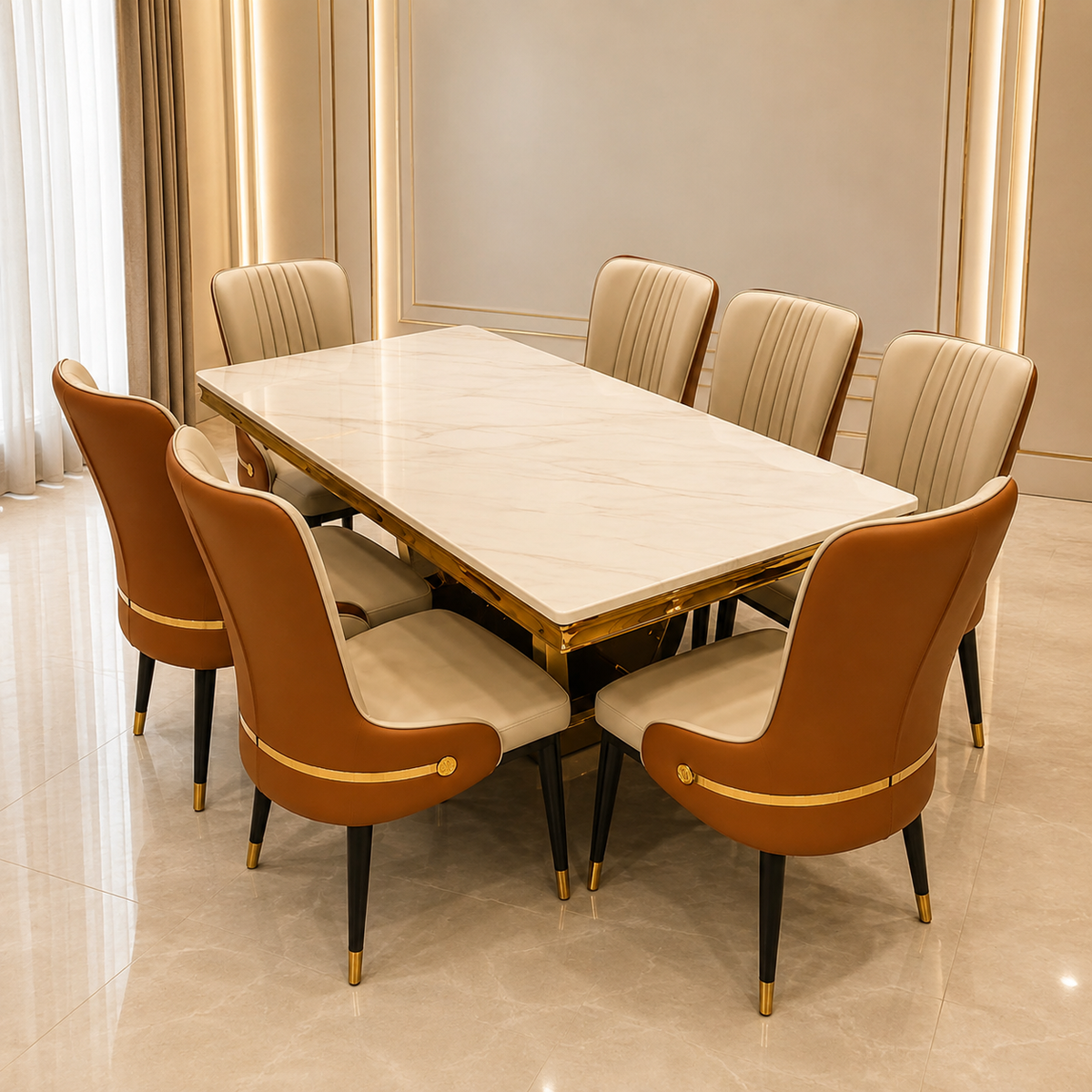 Luxury Dining Table Set